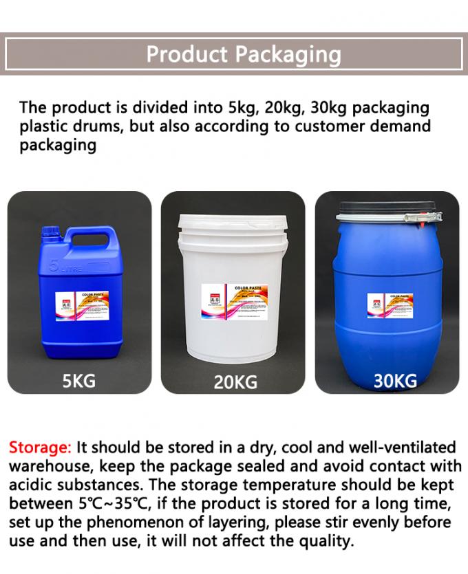 High Concentration Water Based Pigment Paste 16
