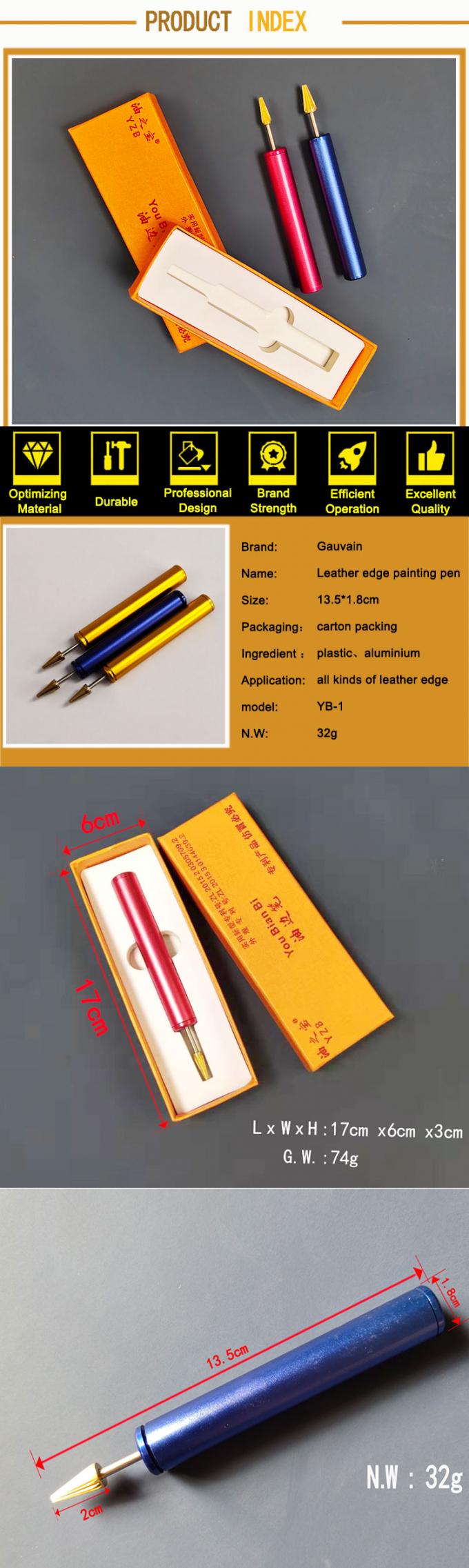 Caneta de tingimento de borda de couro antiaderente para máquina de pintura de borda de carteira de cinto de bolsa 6
