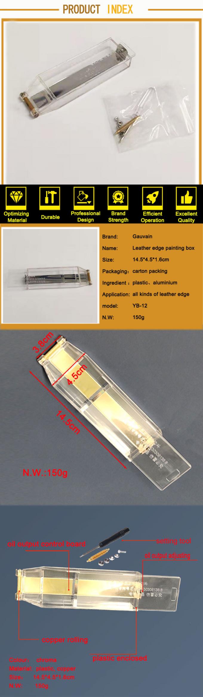 Tratamento de tinta de borda caneta rolante portátil selada borda transparente Ferramentas de tingimento para borda de couro 6