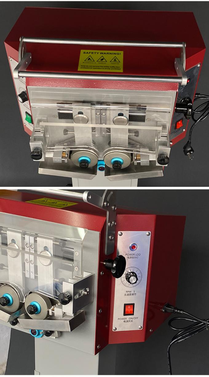 Máquina elétrica de tingir bordas de couro de dois lados para sacos de cinto 12