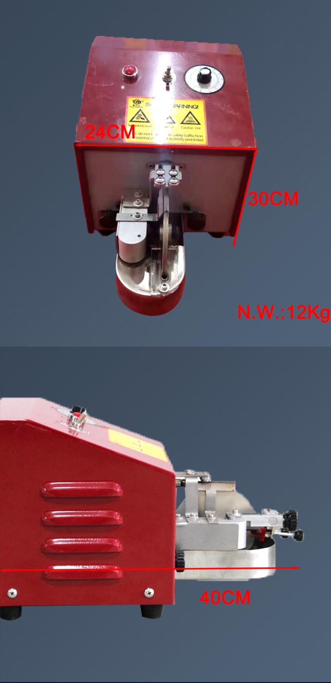 Máquina de pintura de borda de couro elétrica de lado único para sacos de cinto 8