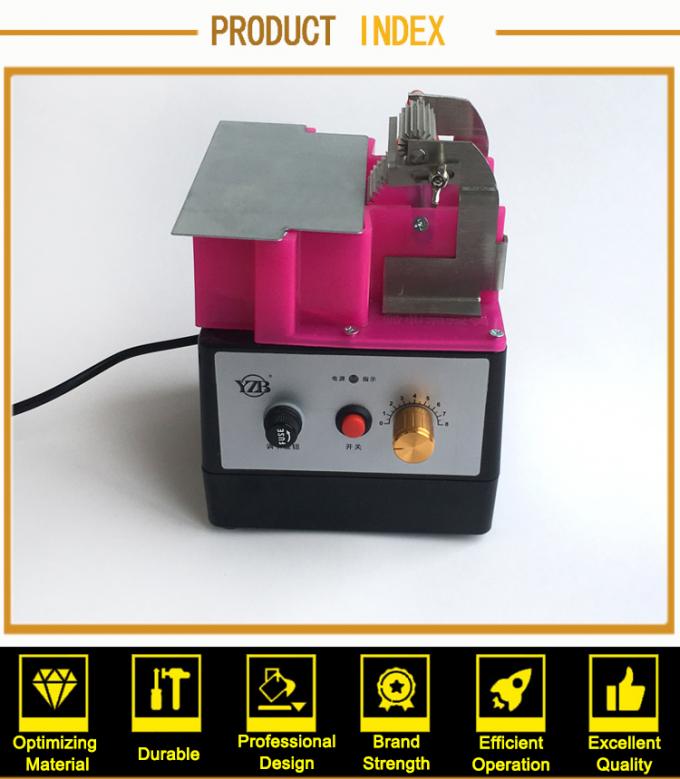 Máquina de tingir bordas de couro de rolos duplos de lado único, utilizada para bordas curvas ou retas de couro 6
