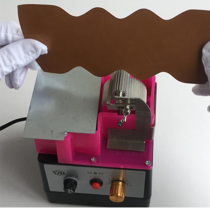 Máquina de tingir bordas de couro de rolos duplos de lado único, utilizada para bordas curvas ou retas de couro 14
