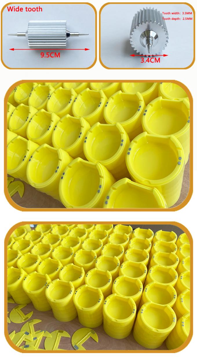 Caixa de pintura de rolos sem rolamento redondo manual para ferramenta de tingimento de revestimento de borda de couro OEM 18