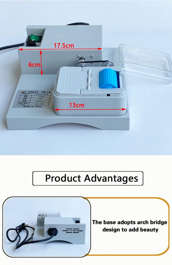 Máquina elétrica de tingimento de borda de couro de lado único, cintos semiautomáticos, caixa de pintura para colorir 12