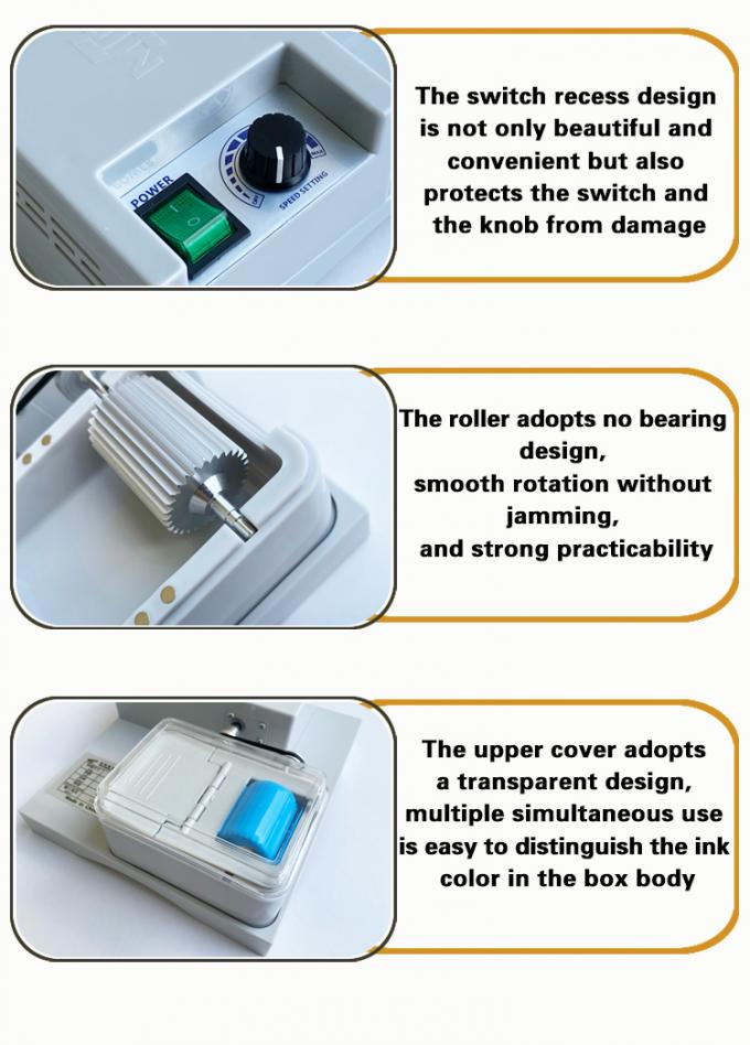 Máquina elétrica de tingimento de borda de couro de lado único, cintos semiautomáticos, caixa de pintura para colorir 18