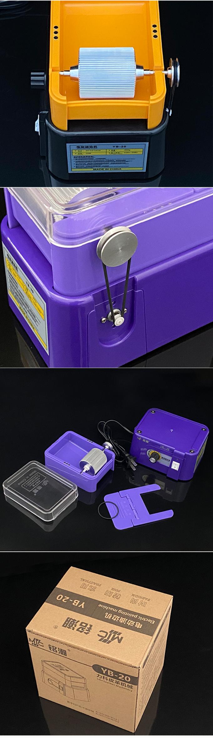 MIC caixa de pintura de borda de couro elétrico revestimento antiaderente fácil limpo fácil operação máquina de pintura de borda 220V 12