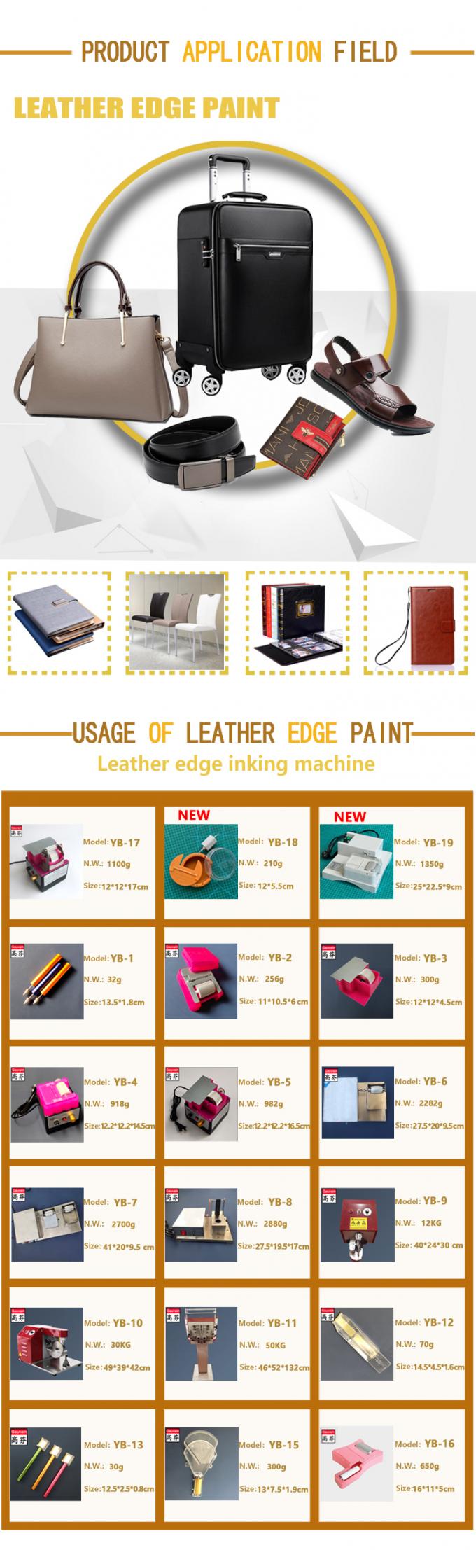 Advanced Polyurethane Water-based Leather Edge Paint for Raw Leather Edge DIY 100ml/bottle 14