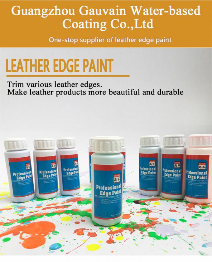 Pintura de revestimento de borda de couro à base de água para bolsas de couro PU, carteiras de sapatos, cintos, tinta de borda de cor 12