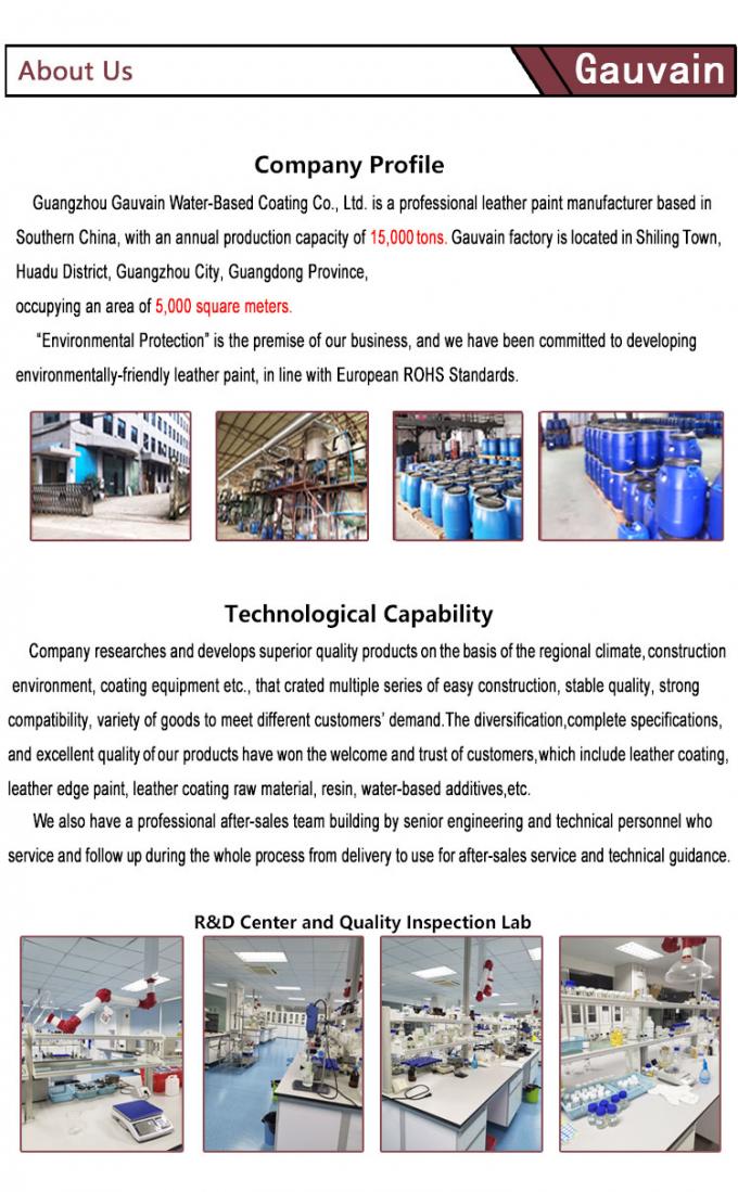 Customized High-class All-weather Polyurethane Leather Coloring Coating & Paint 16