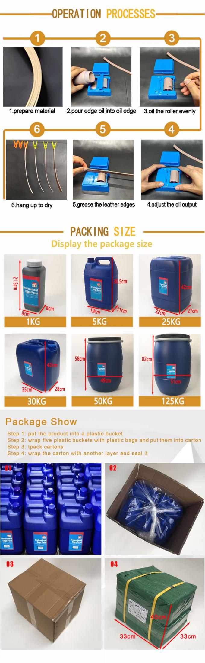 Water Based Glitter Color Leather Edge Paint for Leather Products Stain Coloring Ink 8