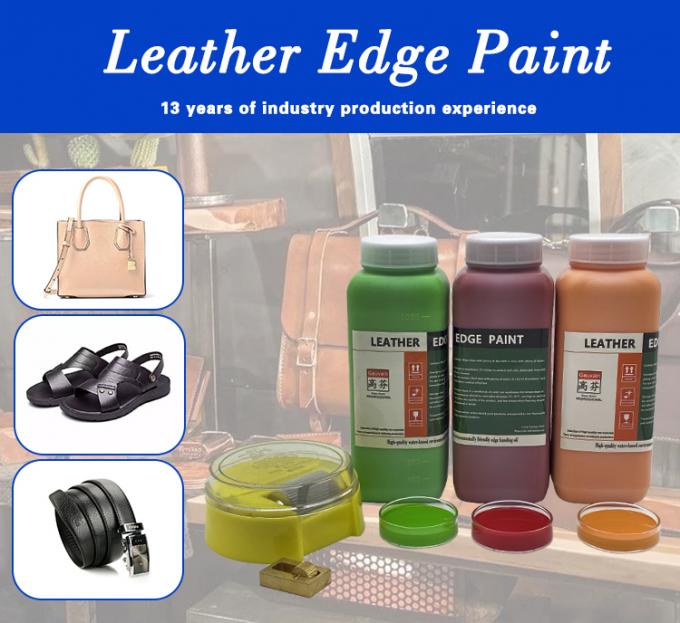 Wholesale Water Based Leather Edge Oil for Shoes Bags Belts Acrylic Leather Edge Dye Coloring Paint 0