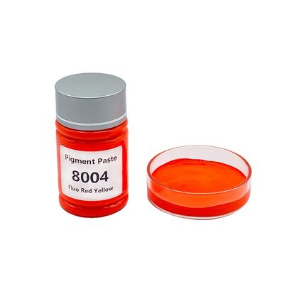Pigmento à base de água Fluo Vermelho Amarelo Pigmento para tintas Tintas Impressão têxtil/Série fluorescente Pasta de cor líquida