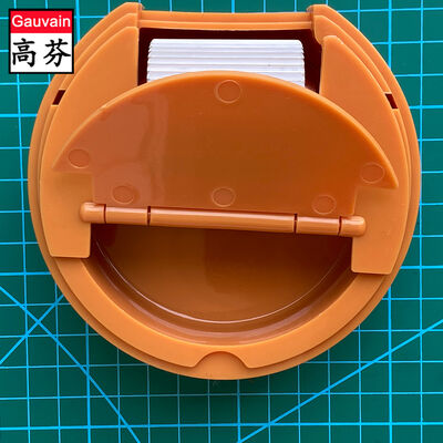 Caixa de pintura de rolos sem rolamento redondo manual para ferramenta de tingimento de revestimento de borda de couro OEM