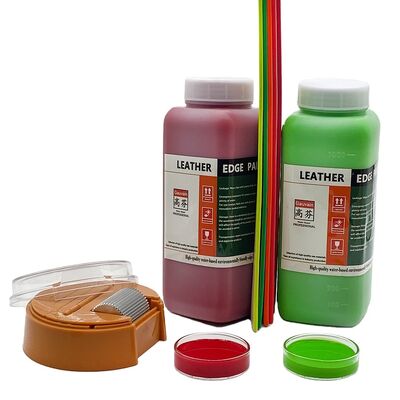 Fabricante de óleo de borda de couro à base de água cores personalizadas tinta para colorir borda de couro
