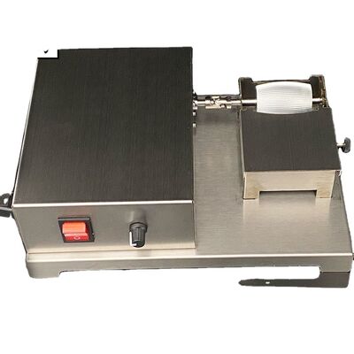 Máquina de pintura de borda de couro de rolamento movida por motor elétrico de lado único Equipamento de pintura para couro 110V