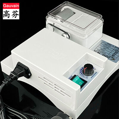 Máquina elétrica de tingimento de borda de couro de lado único, cintos semiautomáticos, caixa de pintura para colorir
